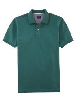 OLYMP Herren Polo-Shirt Kurzarm Casual Wirk,Uni,Regular fit,kristallgrün 42,XL von OLYMP