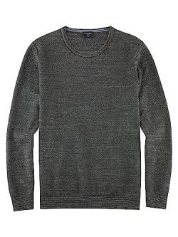 OLYMP Herren Pullover Rundhals Casual Strick,Uni,Regular fit,graugrün 48,XXL von OLYMP