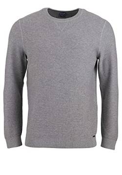 OLYMP Herren Pullover Rundhals Strick,Uni,modern fit,grau 62,S von OLYMP