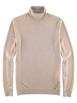 OLYMP Herren Rollkragenpullover Level Five Strick,Body fit,Hellbeige 20,L von OLYMP