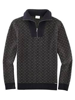 OLYMP Herren Sweatshirt Level Five Strick,Body fit,Marine 18,M von OLYMP