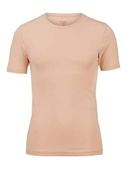 OLYMP Herren T-Shirt Rundhals Level Five T-Shirt,Männer,Uni,Body fit,Caramel 24,M von OLYMP