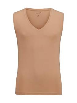 OLYMP Herren Top Level Five Tank Top,Männer,Uni,Body fit,Caramel 24,L von OLYMP