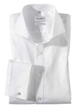 OLYMP Level Five Body fit Hemd Langarm weiß ohne Manschettenknopf Größe 45 von OLYMP