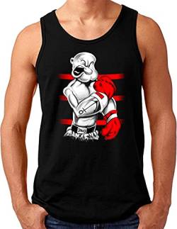 OM3® Kult Seemann Tank Top Shirt | Herren | Sailor Spinach Power Gym Comic | Schwarz, 4XL von OM3