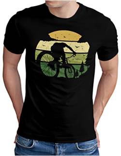 OM3® MTB Mountain Bike T-Shirt | Herren | Bicycle Off Road Wald Cycling | Schwarz, XL von OM3