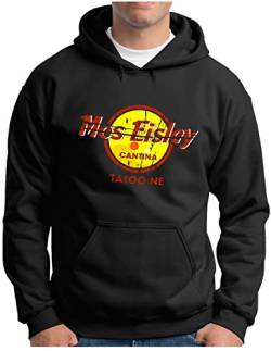 OM3® Mos-Eisley-Cantina-Tatooine Hoodie | Herren | Best Bar in The Universe Vintage Style | Kapuzen-Pullover Schwarz, 4XL von OM3