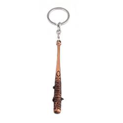 Sport Schlüsselanhänger The Walking Dead Negan Baseballschläger Metall Modell Anhänger Schlüsselanhänger, kupfer, One size von OMAGER