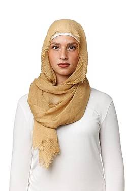 OMAIRA® Daily Crinkle Hijab (Ocker) von OMAIRA