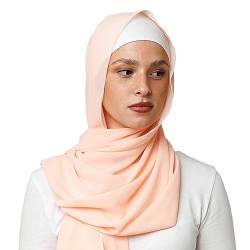 OMAIRA® Premium Hijab Chiffon (Apricot) von OMAIRA