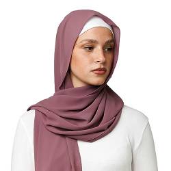 OMAIRA® Premium Hijab Chiffon (Dark Mauve) von OMAIRA
