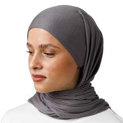 OMAIRA® Premium Hijab Jersey (Dunkelgrau) von OMAIRA