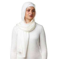 OMAIRA® Premium Hijab Modal (Elfenbein) von OMAIRA