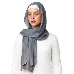 OMAIRA® Premium Hijab Modal (Graublau) von OMAIRA