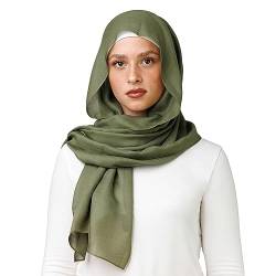 OMAIRA® Premium Hijab Modal (Khaki) von OMAIRA