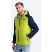 OMBRE Allwetterjacke Herren Stepp-Sportjacke - lindgrün V4 OM-JALP-0119 XL von OMBRE