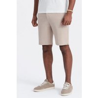 OMBRE Chinoshorts Herren-Shorts aus zweifarbigem Melange-Strick von OMBRE