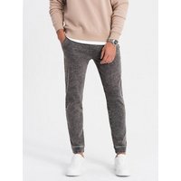 OMBRE Jeggings Marmorierte Denim-Hose Jeggings für Herren von OMBRE