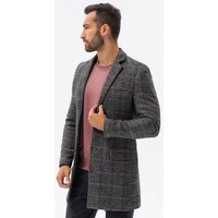 OMBRE Kurzmantel Herren-Karomantel einreihig - schwarz V2 C500 XL von OMBRE