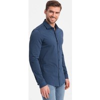 OMBRE Langarmhemd Herren-Shirt aus Baumwolle REGULAR stricken Single-Jersey von OMBRE