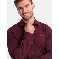 OMBRE Langarmhemd Herren-Shirt aus Baumwolle REGULAR stricken Single-Jersey von OMBRE