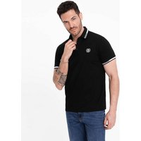 OMBRE Poloshirt Herren-Poloshirt aus Elastan mit kontrastierenden Elementen von OMBRE