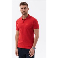 OMBRE Poloshirt Ombre Herren Pique-Strick-Poloshirt - dunkelrot V14 S1374 M von OMBRE