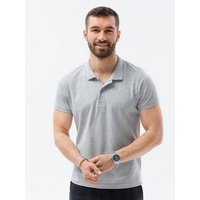 OMBRE Poloshirt Ombre Herren-Pique-Strick-Poloshirt - grau melange V20 S1374 XL von OMBRE