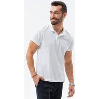 OMBRE Poloshirt Ombre Herren Pique-Strick-Poloshirt - weiß V4 S1374 M von OMBRE