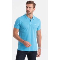 OMBRE Poloshirt Poloshirt aus Piqué-Strick von OMBRE