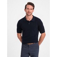 OMBRE Poloshirt Poloshirt aus Strukturstrick für Männer von OMBRE