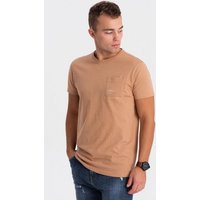 OMBRE T-Shirt Herren-T-Shirt aus Baumwolle mit Brusttasche von OMBRE