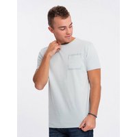 OMBRE T-Shirt Herren-T-Shirt aus Baumwolle mit Brusttasche von OMBRE