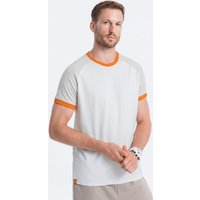 OMBRE T-Shirt T-Shirt für Herren aus Baumwolle mit Reglan von OMBRE