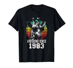 Funny Awesome Since 1983 Vintage Cool Giraffe 40. Geburtstag T-Shirt von OMG Its My Birthday Happy Birthday Shirts