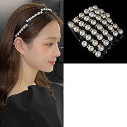 Popular Accessories Stirnband mit Perlen, unsichtbar, faltbar, für den Sommer, Stil 3 von OMICE
