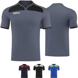 OMKA Fußballtrikot Teamwear Uniformhemd Fan Trikot, Größe:XL, Farbe:Grau von OMKA