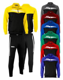 OMKA Trainingsanzug Sportanzug Jogginganzug Freizeitanzug, Gelb, 2XL von OMKA