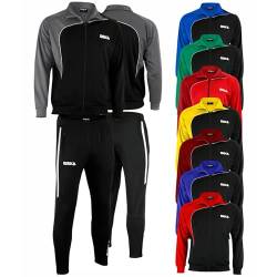 OMKA Trainingsanzug Sportanzug Jogginganzug Freizeitanzug, Größe: XL, Farbe: Grau/Schwarz von OMKA