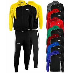 OMKA Trainingsanzug Sportanzug Jogginganzug Freizeitanzug, XL, Gelb/Schwarz von OMKA