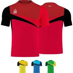 OMKA Trikot Teamsport Teamwear Fussballtrikot Fantrikot Shirt Jersey, Größe:L, Farbe:Rot. von OMKA