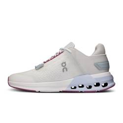 ON Running Cloudnova Flux Women Sneaker Trainer Schuhe (White/Heather, EU Schuhgrößensystem, Erwachsene, Numerisch, M, 38) von ON