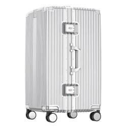 ONCALZNCA Koffer 32-Zoll-Koffer, Multifunktionaler Trolley Mit Aluminiumrahmen, Robuste Und Langlebige Gepäckcode-Box 26 Zoll Suitcase (Color : C, Size : 32in) von ONCALZNCA