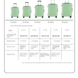 ONCALZNCA Koffer Multifunktionaler Gepäck-Trolley, Doppelschichtig, Explosionsgeschützt, Robust Und Langlebig, Geräuschloses Passwortfeld Suitcase (Color : Yellow, Size : 24in) von ONCALZNCA