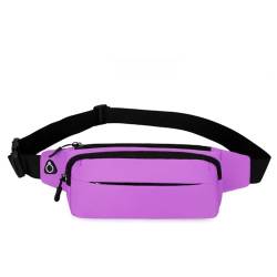 Gürteltasche für Damen Fanny Packs Sport-Umhängetasche for Herren und Damen (Farbe : Lila, Size : 11x34x7cm) von ONDIAN