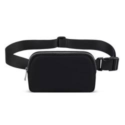Gürteltasche für Damen Hüfttasche for Damen, Fitness-Hüfttasche (Farbe : Black, Size : 22x13cm) von ONDIAN