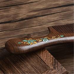 Kamm Antostatische Haarpflege Holz antistatisches Holzkamm nach Hause for Zuhause für Salon (Farbe : Braun, Size : Blue flower) von ONDIAN