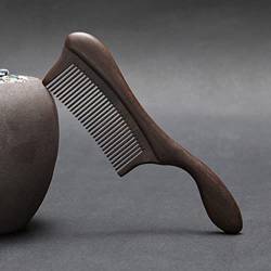 Kamm Hölzerne Kammmassage glatte Haare Holzkamm natürlicher Holzkamm Unisex für Salon (Farbe : StyleA, Size : 20X5.5CM) von ONDIAN