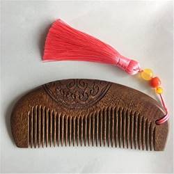 Kamm Kammholz Kamm Haarschnitzer Kamm Haarpflege Kamm Haushalt Holzkämme für Salon (Farbe : Braun, Size : Style B) von ONDIAN