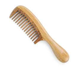 Kamm Natürliches Haar Detangler Holzkamm handgefertigtes Holz Haarkämme für Salon von ONDIAN